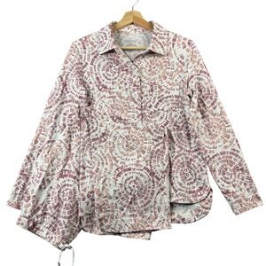 Haven Well Within Organic Cotton Pajama Set Small Mauve Tie Dye Spiral PJs Set